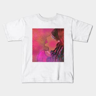 Princess portrait vibes Kids T-Shirt